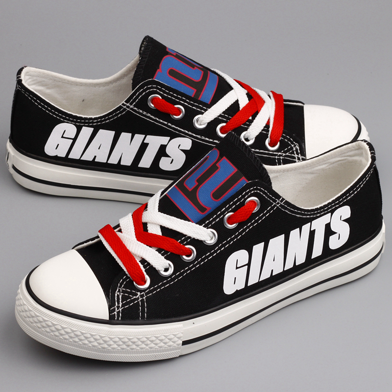 Women's NFL New York Giants Repeat Print Low Top Sneakers 006